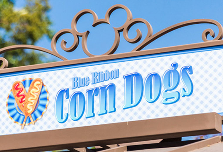 Blue Ribbon Corn Dogs at Downtown Disney