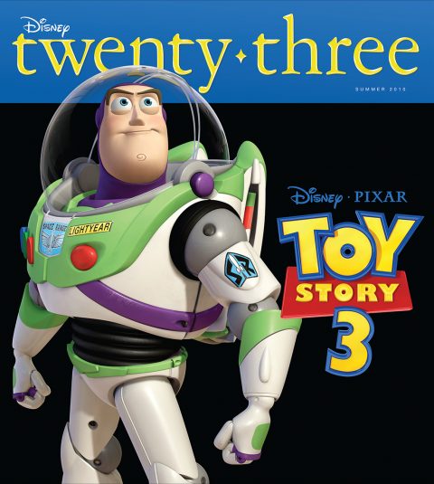 Disney twenty-three Summer 2010 cover art featuring Buzz
