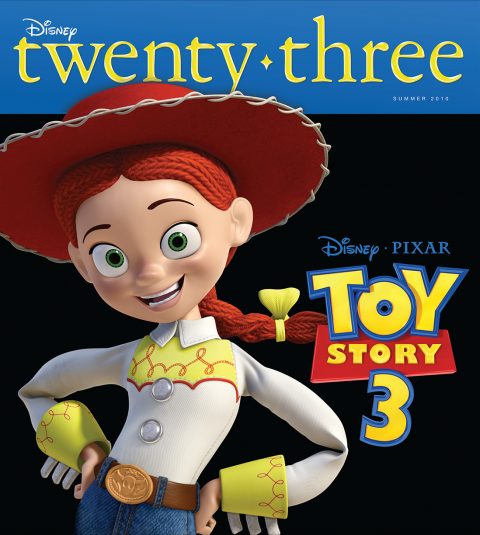 Disney twenty-three Summer 2010 cover art featuring Jessie