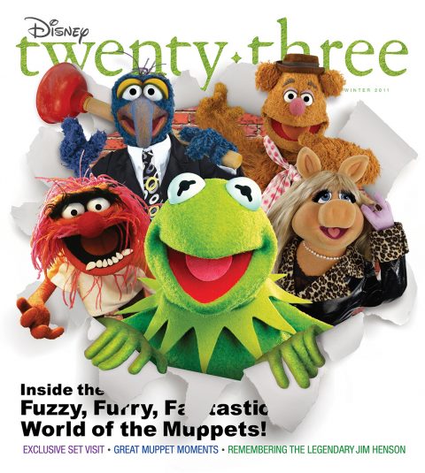 cover art of Winter 2011 Disney Twenty-Three D23 Magazine featuring The Muppets