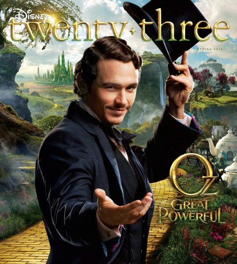 Disney twenty-three Spring 2013 cover art featuring Oz the Great and Powerful