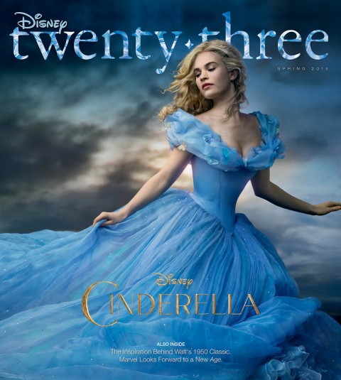 Disney twenty-three Spring 2015 cover art featuring Cinderella