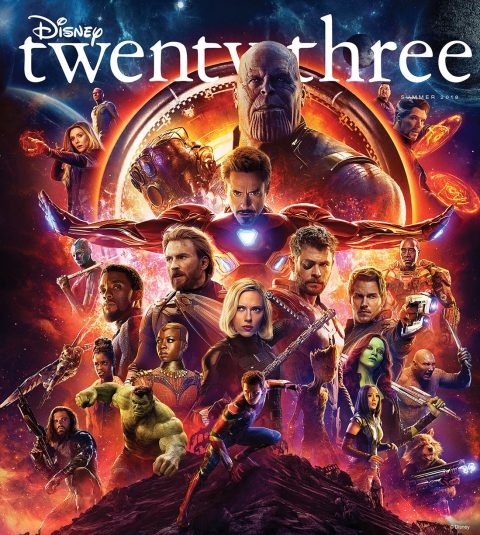 Summer 2018 Disney twenty-three cover - Infinity War